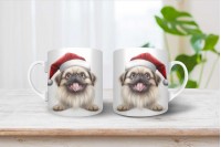 pekingi palotapincsi mintás karácsonyi bögre 15