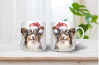 papillon mintás karácsonyi bögre 19