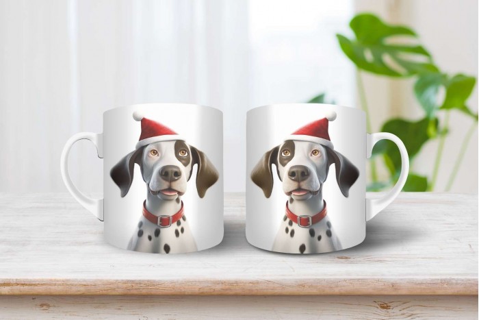 pointer mintás karácsonyi bögre 2