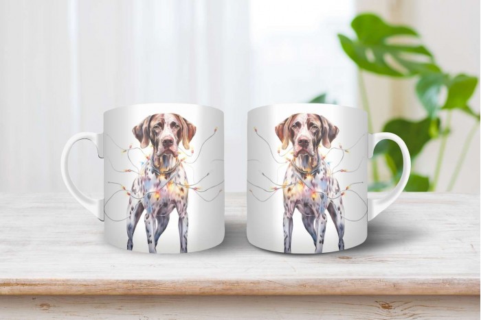 pointer mintás karácsonyi bögre 2