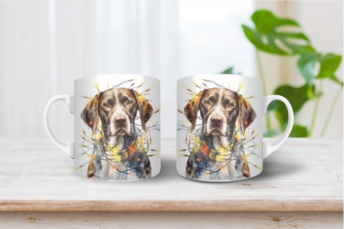 pointer mintás karácsonyi bögre 2