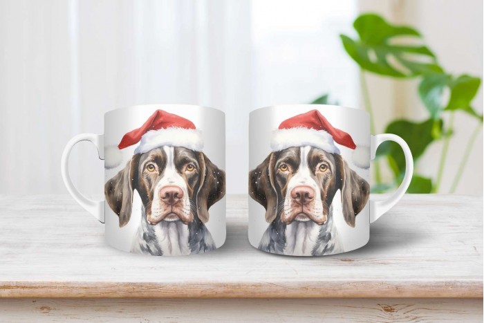 pointer mintás karácsonyi bögre 2