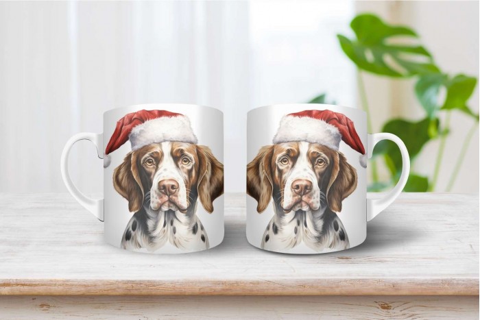 pointer mintás karácsonyi bögre 2