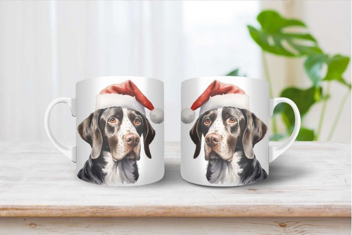 pointer mintás karácsonyi bögre 2