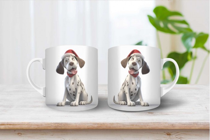 pointer mintás karácsonyi bögre 2