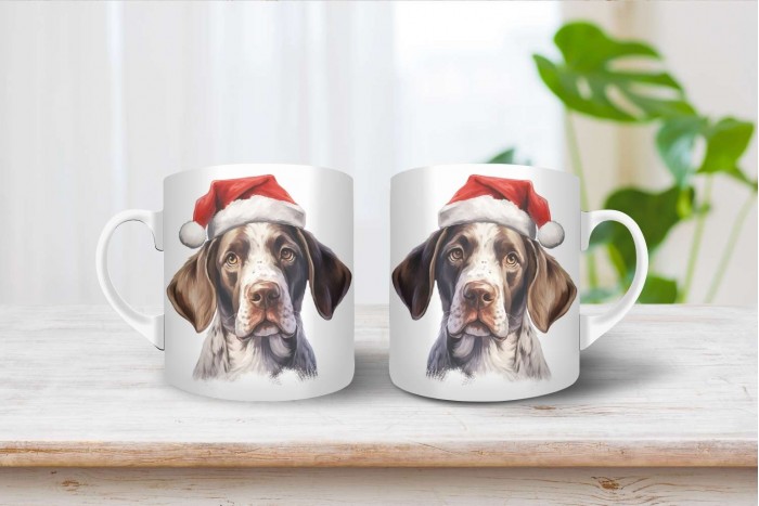 pointer mintás karácsonyi bögre 2