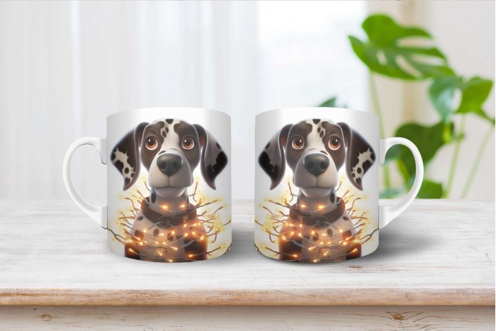 pointer mintás karácsonyi bögre 2