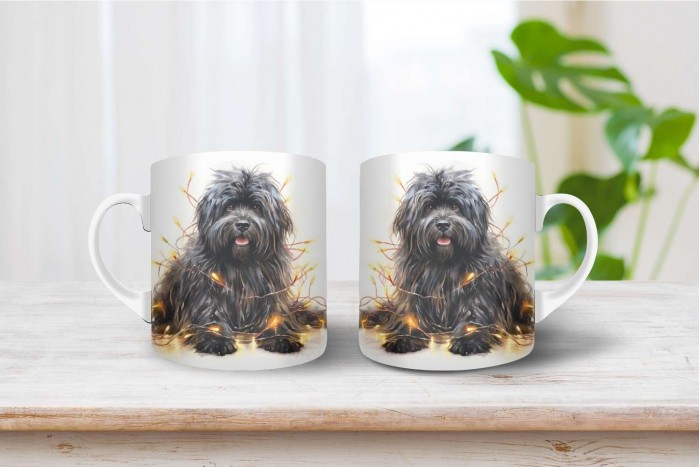 puli mintás karácsonyi bögre 2