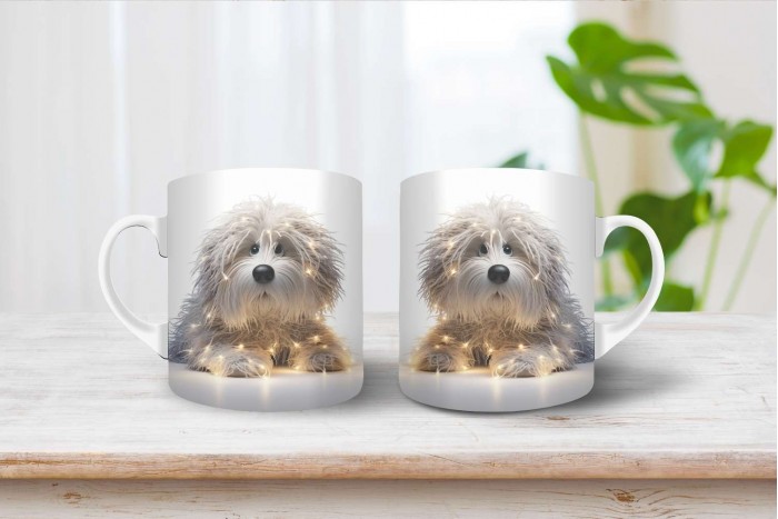 puli mintás karácsonyi bögre 2