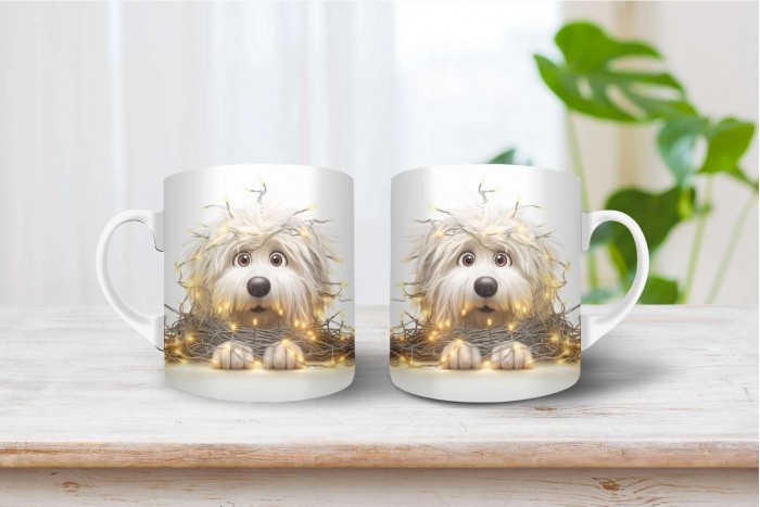 puli mintás karácsonyi bögre 2