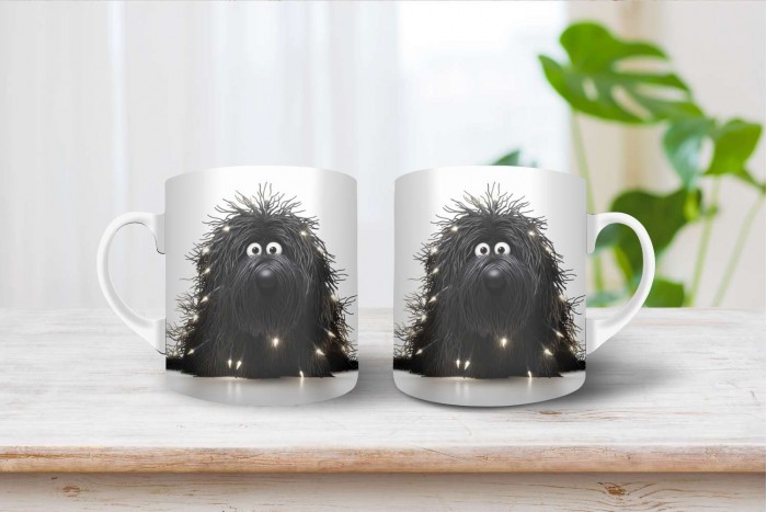 puli mintás karácsonyi bögre 2