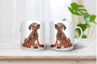 afrikai oroszlánkutya (rhodesian ridgeback) mintás karácsonyi bögre 8