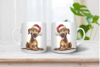 Afrikai oroszlánkutya (rhodesian ridgeback) mintás karácsonyi bögre afrikai oroszlánkutya (rhodesian ridgeback) mintás karácsonyi bögre 9