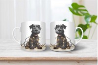 schnauzer mintás párna 41