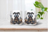 schnauzer mintás párna 29