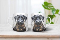 schnauzer mintás párna 32