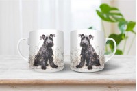 schnauzer mintás párna 36