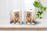 shar pei mintás karácsonyi bögre 20