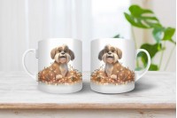 shih-tzu mintás karácsonyi bögre 14