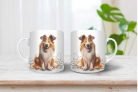 skót juhászkutya mintás párna 10