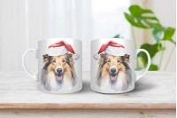 skót juhászkutya mintás párna 17