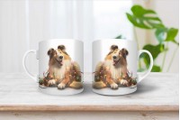 skót juhászkutya mintás párna 16