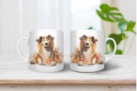 skót juhászkutya mintás párna 19