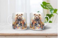 staffordshire bullterrier mintás karácsonyi bögre 25