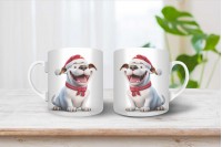 staffordshire bullterrier mintás karácsonyi bögre 28