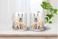 svájci juhászkutya mintás karácsonyi bögre 14