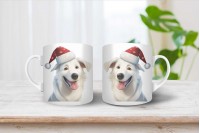 svájci juhászkutya mintás karácsonyi bögre 6