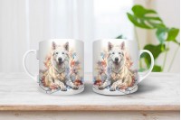 svájci juhászkutya mintás karácsonyi bögre 8