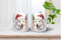 svájci juhászkutya mintás karácsonyi bögre 10