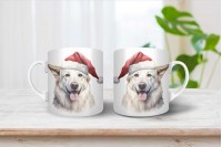 svájci juhászkutya mintás karácsonyi bögre 12