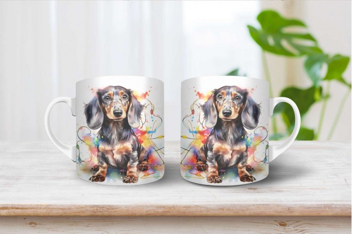 tacskó mintás karácsonyi bögre 2