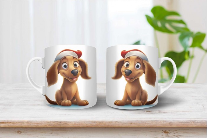 tacskó mintás karácsonyi bögre 2