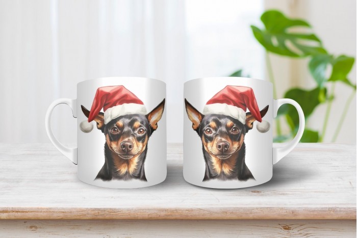 amerikai pittbul mintás karácsonyi bögre 2