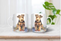 welsh terrier mintás karácsonyi bögre 6