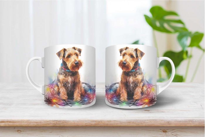 welsh terrier mintás karácsonyi bögre 2
