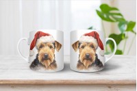 welsh terrier mintás karácsonyi bögre 9