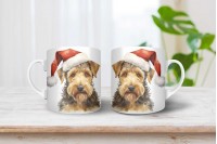 welsh terrier mintás karácsonyi bögre 11