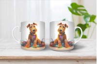 welsh terrier mintás karácsonyi bögre 15