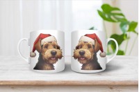 welsh terrier mintás karácsonyi bögre 4