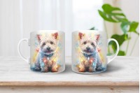 yorkshire terrier mintás karácsonyi bögre 14