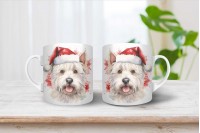 yorkshire terrier mintás karácsonyi bögre 16