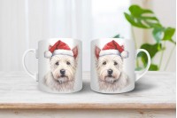 yorkshire terrier mintás karácsonyi bögre 3