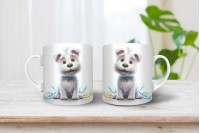 yorkshire terrier mintás karácsonyi bögre 8