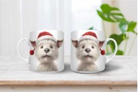 yorkshire terrier mintás karácsonyi bögre 10