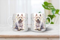 yorkshire terrier mintás karácsonyi bögre 11