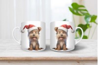 yorkshire terrier mintás karácsonyi bögre 24